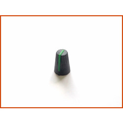 Ручка для потенциометра серая с зеленой полосой, D=13.5, H=20mm, оптом от 100 шт.