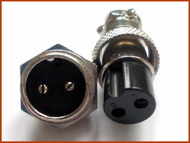 Разъем mini XLR 2pin, пара - Разъемы быстроразъемные